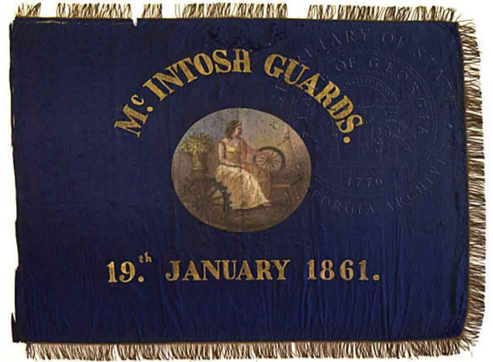 Civil War Flag McIntosh Guards Georgia